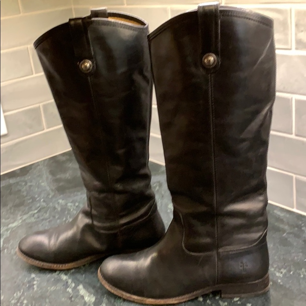 Frye Melissa Black, sz 7.5B - Picture 2 of 5